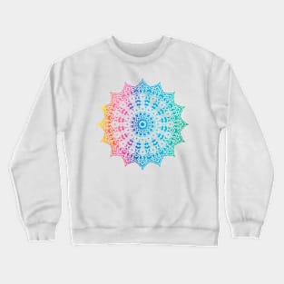 Mandala Artistic Arabesque Rainbow TieDye Graphic Gifts Crewneck Sweatshirt